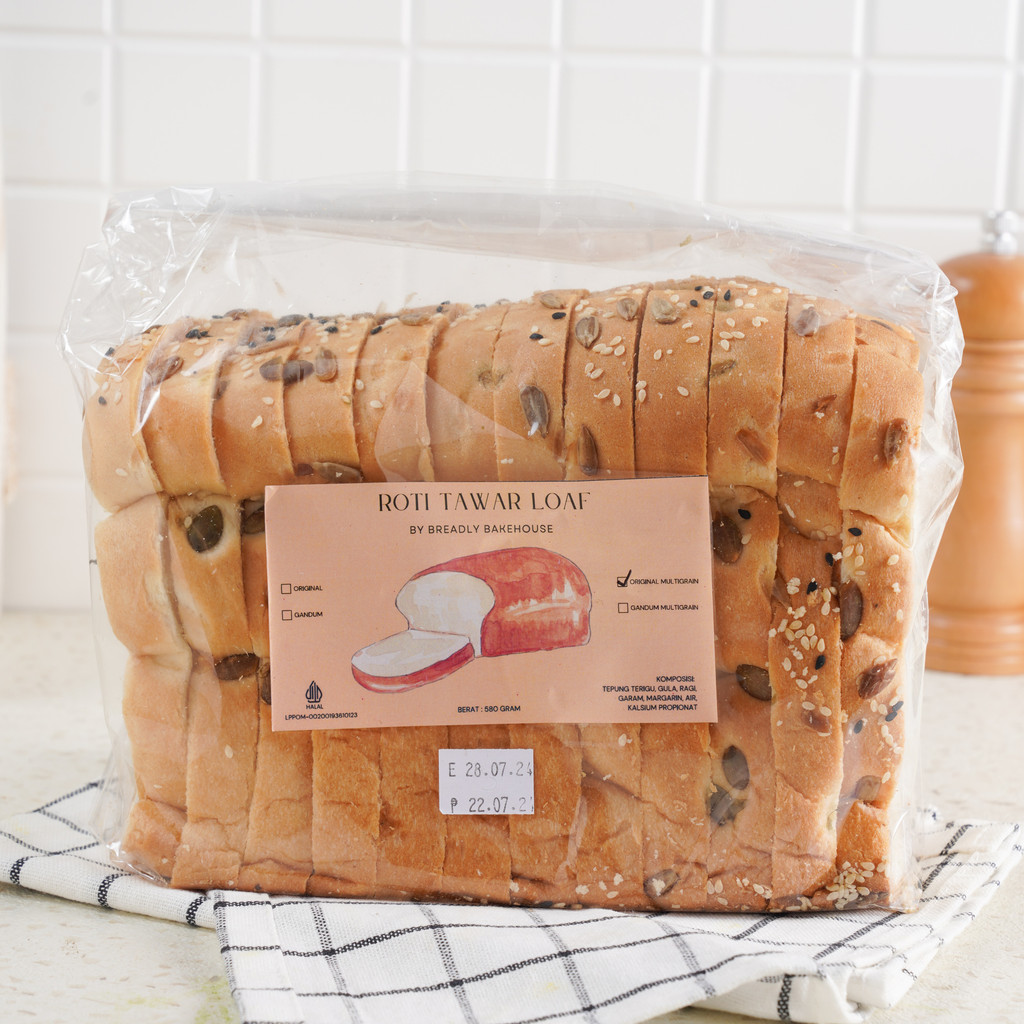 

Breadly Bakehouse Roti Loaf Multigrain 500 gram