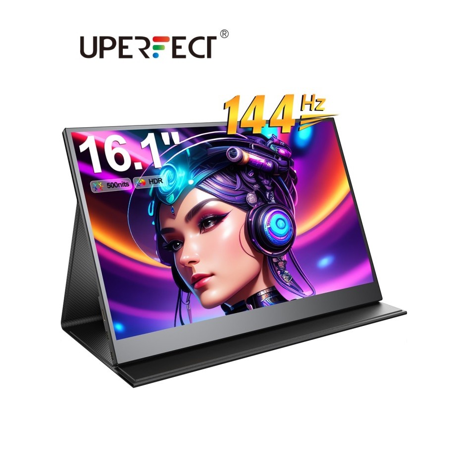 UPERFECT 144Hz Portable Gaming Monitor 16.1" 1080P FHD LCD Display