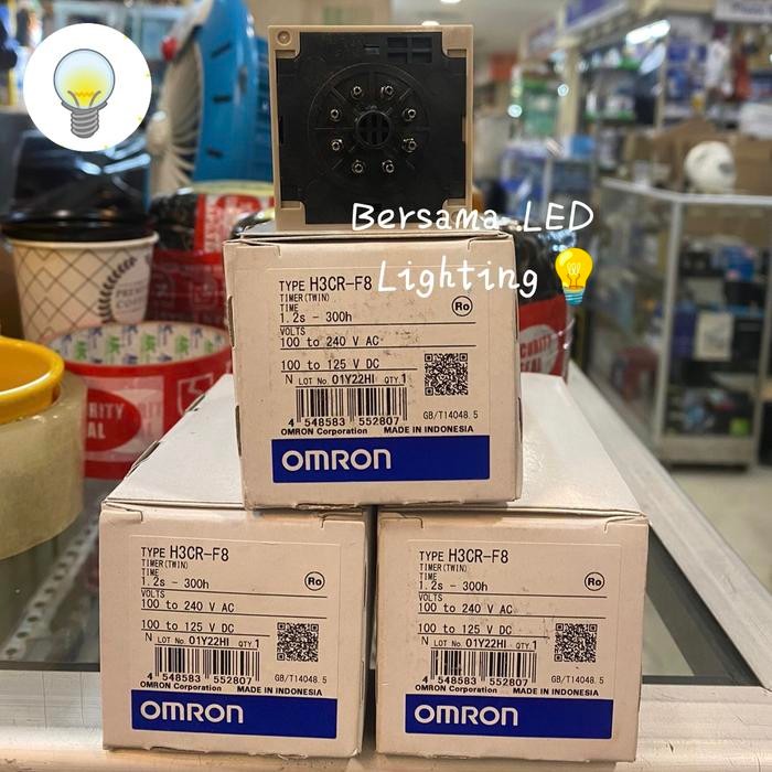 TIMER OMRON H3CR F8 220V / TWIN TIMER OMRON H3CR-F8 AC 220 VOLT