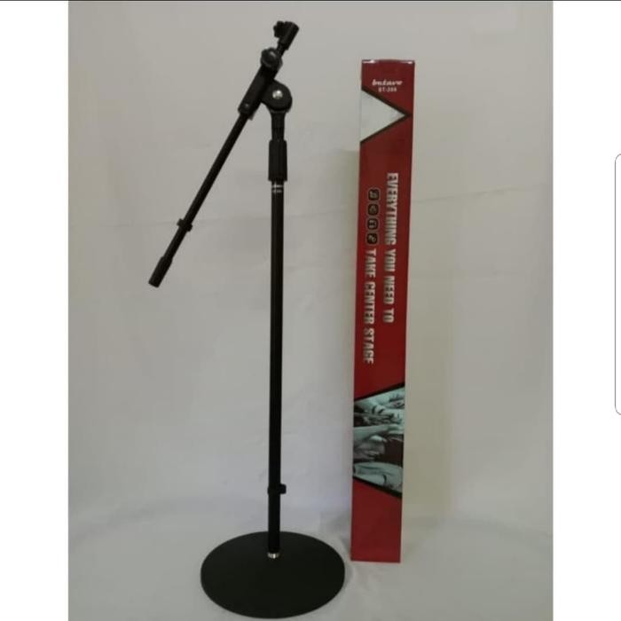 STAND MIC LANTAI KAKI BULAT STAND MICROPHONE