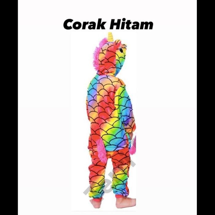 Kostum Anak Unicorn Kostum Cosplay Unicorn Kostum Onesie Unicorn