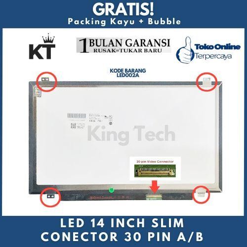 Lcd Led Laptop 14 In 30 Pin Slim Ku Atas Bawah Led Laptop Lcd Laptop 14In