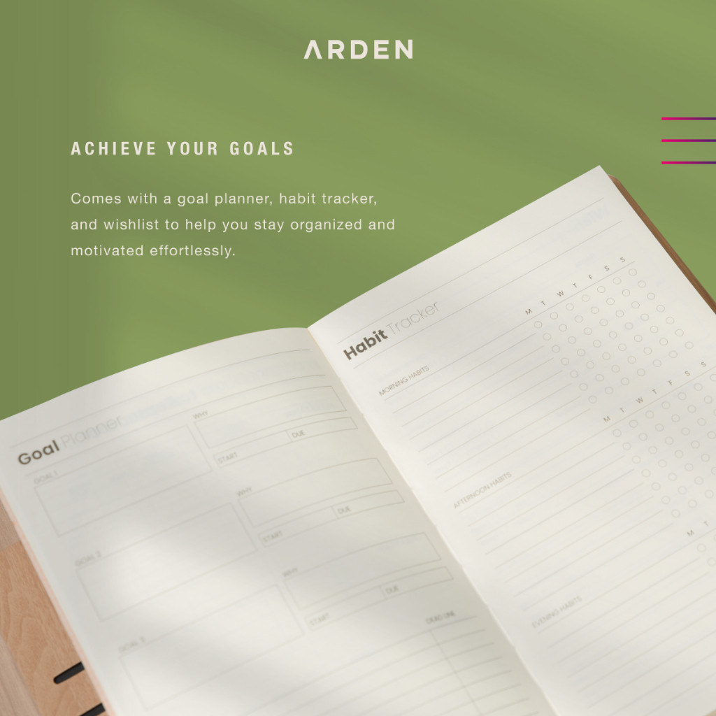 

ARDEN Planner Acacia - Buku Planner Jurnal Agenda Kantor Pum Cover