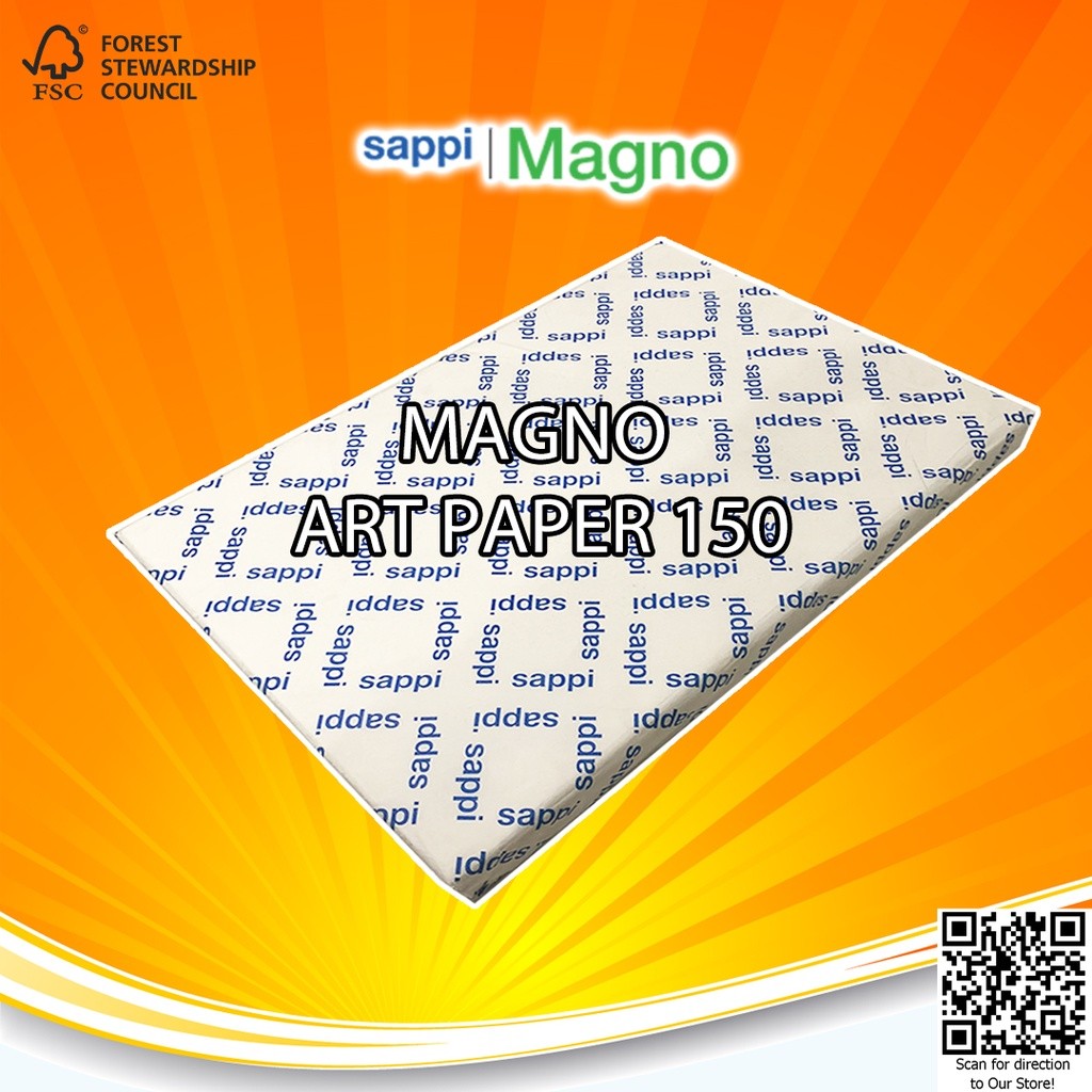 

Magno Gloss Kertas Art Paper Carton CTS 150 Gsm Golden Coin 150 Gsm A3+ - Pack