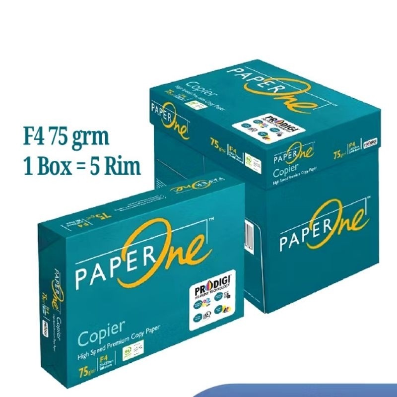 

Kertas HVS Paperone F4 75 gram 1 Box = 5 Rim