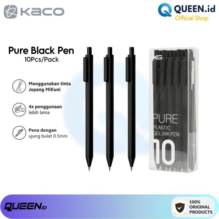 

Ready JT Mi Pen Kaco 10Pcs Set Ink Gel Pen Mijia PURE Pulpen isi 10 Tinta Gel