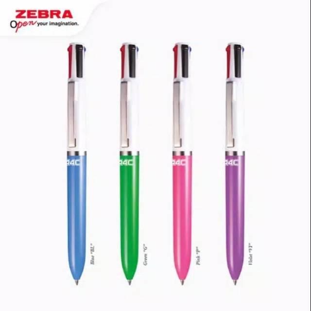 

Ready JT Zebra Pulpen A-4C A4C Multifunction In 1 Ballpen 4 warna 0.7mm Murah