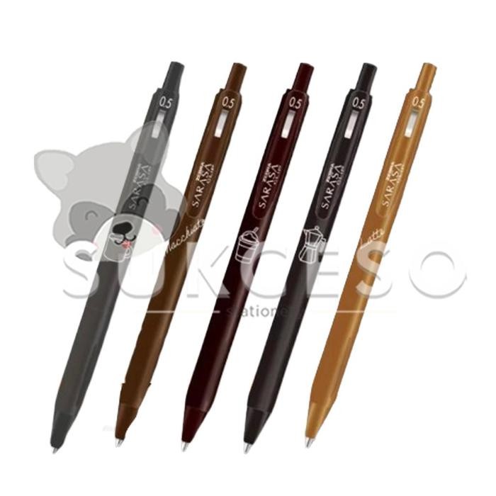 

Ready JT ZEBRA Sarasa Vintage 0.5mm Coffee Series Gel Pen SATUAN Pulpen Warna Murah LIMITED