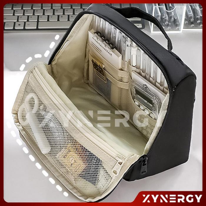 

Ready JT Tempat Pensil Kanvas Kapasitas Besar ZHIBIGE Model Tas Penyimpanan Alat Tulis Multifungsi