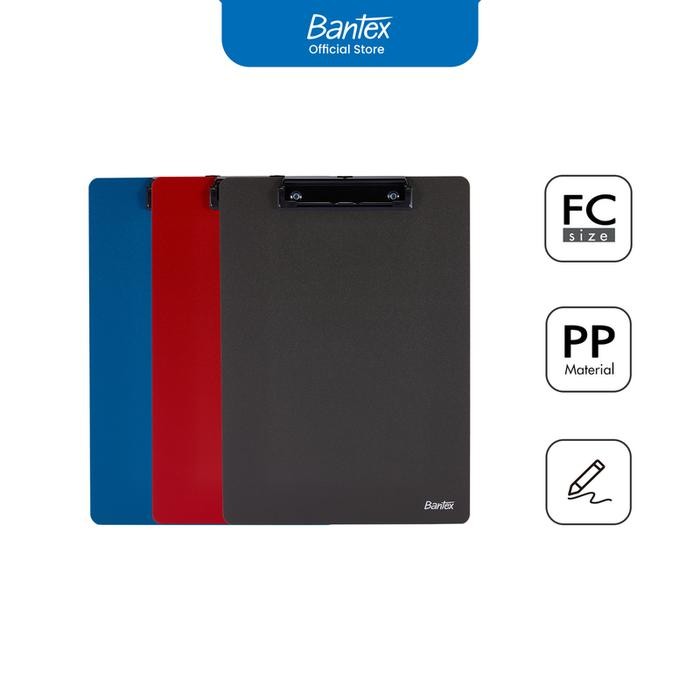 

Ready JT Bantex Clipboard Folio / Papan Jalan Alas Menulis Bahan PP Warna Klasik BF7502 Stationery