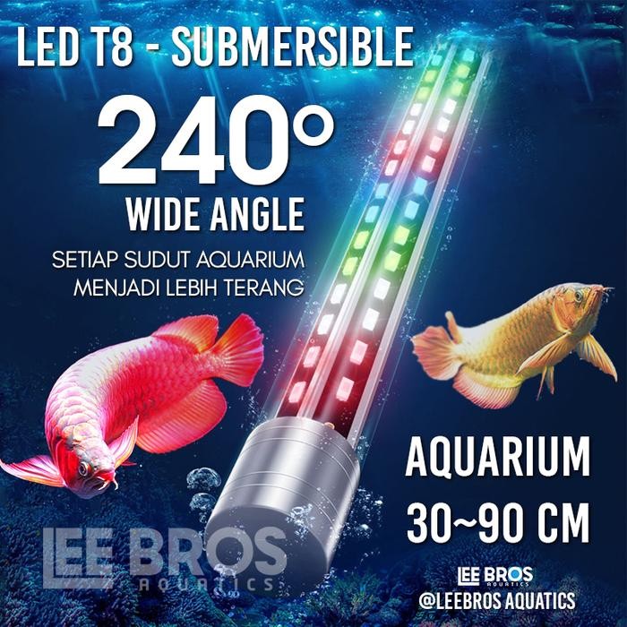 Lampu Led Aquarium Submersible 30-90 Cm / Lampu Celup Aquarium