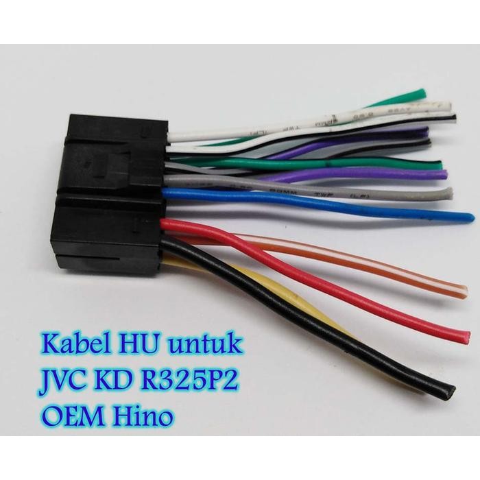 PREMIUM Kabel Soket Tape Mobil JVC KD R325P2 Single DIN OEM Hino