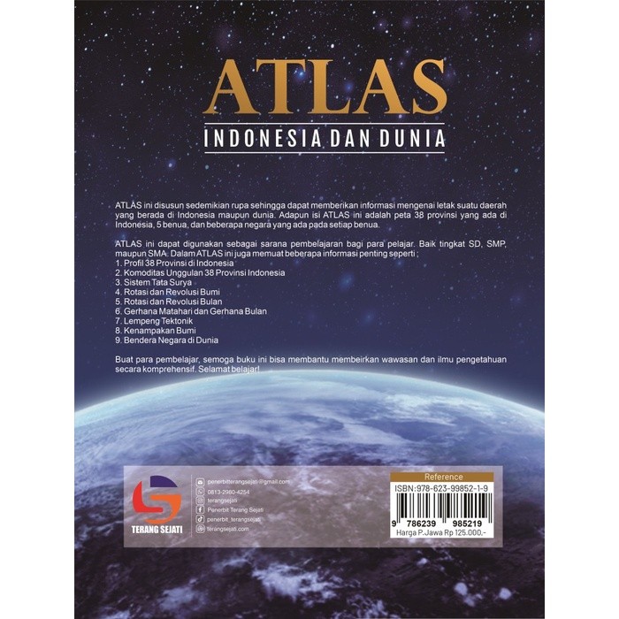 BUKU ATLAS INDONESIA DAN DUNIA : TERLENGKAP DAN TERUPDATE