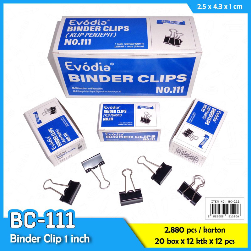 

GROSIR 1gross Binder Clip 111(25mm) Clip kertas