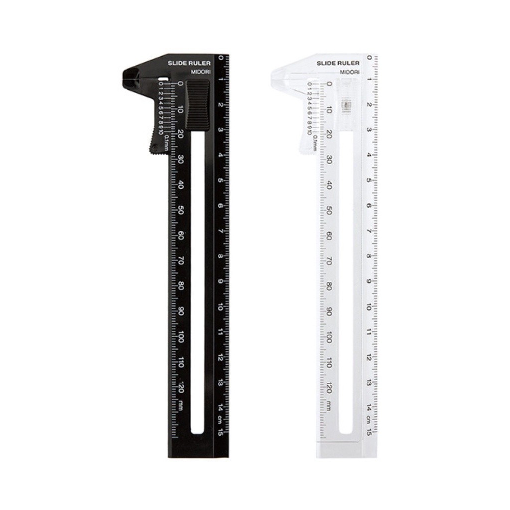 

Midori Slide Ruler Measure Thickness Penggaris Pengukur Ketebalan