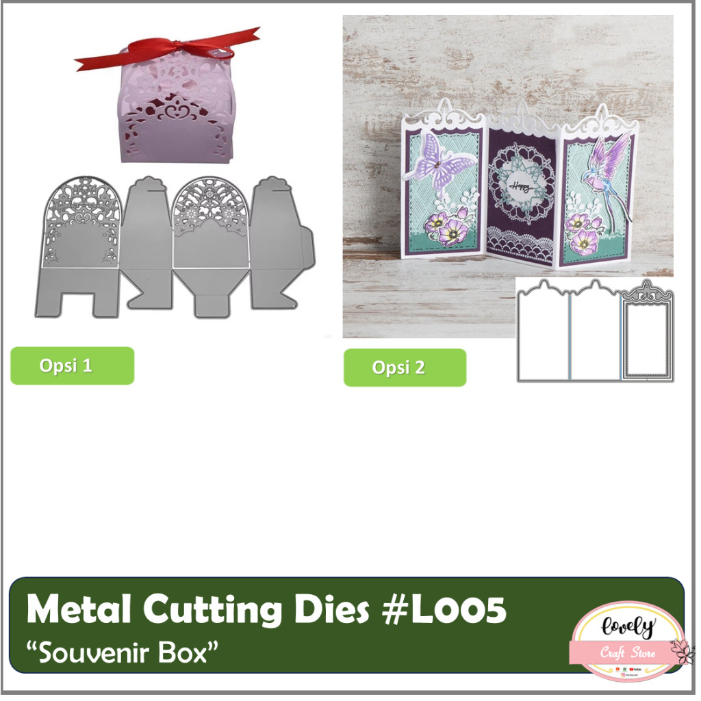 

LovelyCraftStore Metal Cutting Dies #L05 Mold Stencil Metal, Cetakan Stensil bentuk souvenir candy
