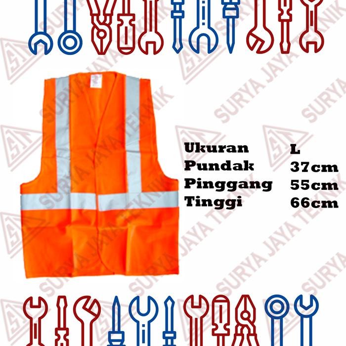 New Rompi Safety ORANGE / Safety Vest L - XL - XXL - XXXL size