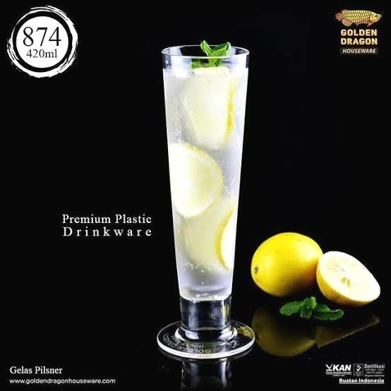 [Expert] Gelas Mika Akrilik Premium Dragon Gelas Jus Pilsner Cocktail 874