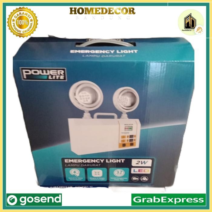 PREMIUM Krisbow Lampu Darurat Twin Spot Led / emergency lamp 2 apot krisbow