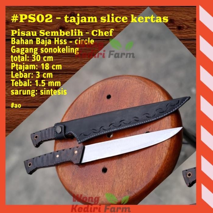 PREMIUM Pisau sembelih super tajam bahan D2