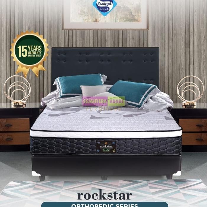 Elite springbed rockstar orthopedic serenity springbed rebonded foam