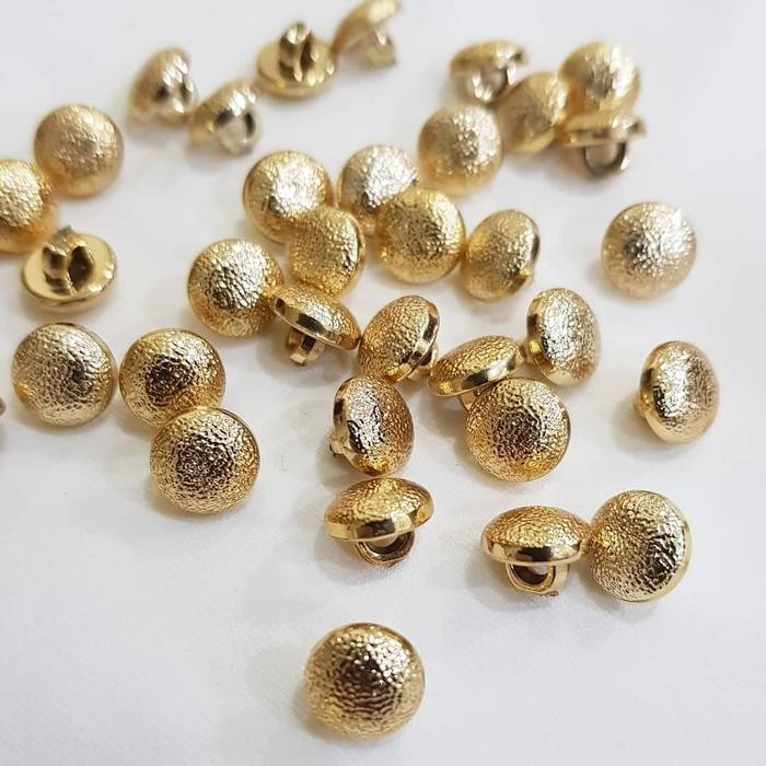 PREMIUM Kancing baju gold/emas (lusin)