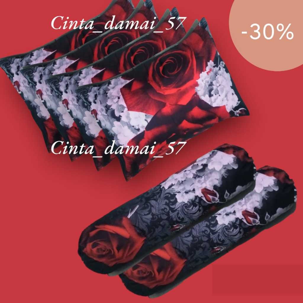 S3NdToday,,set sarung bantal dan guling murah dewasa bahan katun polymicro lembut adem untuk tidur -