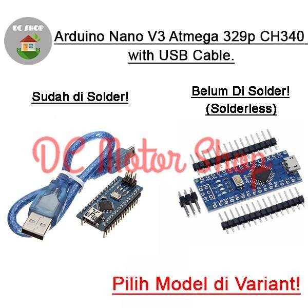 Tujuh.Pelangi Arduino Nano V3 CH340 Clone Atmega328P