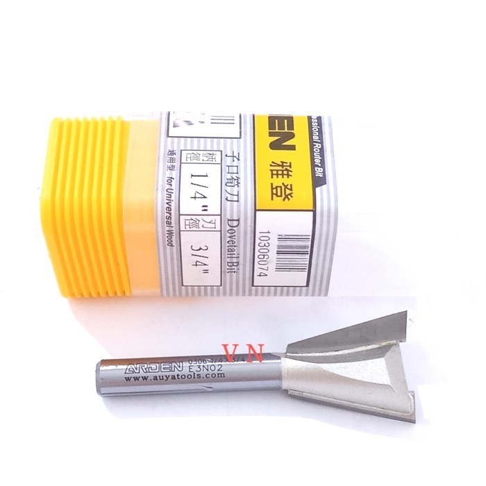 Router/il 19 mm ( 1/4 x 3/4 ) Dovetail Bit ARDEN