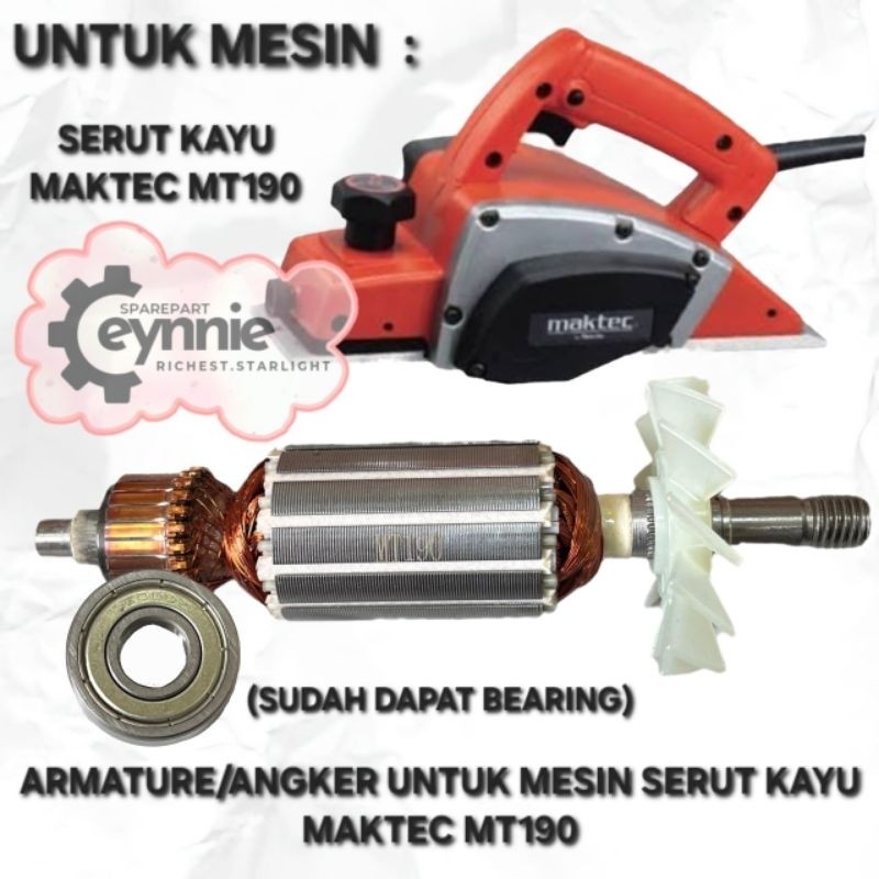 ARMATURE MAKTEC MT190 ARMATURE SERUT KAYU MAKTEC MT190 MAKTEC MT 190 ARMATURE PLANER MAKTEC MT190