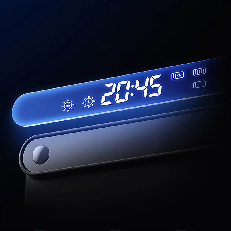 Izefs Intelligent Toothbrush Holder For Restroom Toilet Timming Uv Disinfection Toothbrush Holder