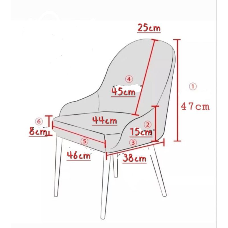 Cover kursi sarung kursi sofa melengkung dengan sandaran tangan