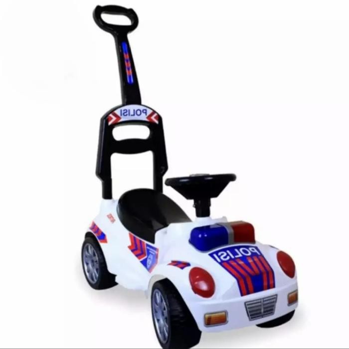 LarisMainan- Mobil dorong tunggang mainan anak mobilan bisa dinaiki motif polisi