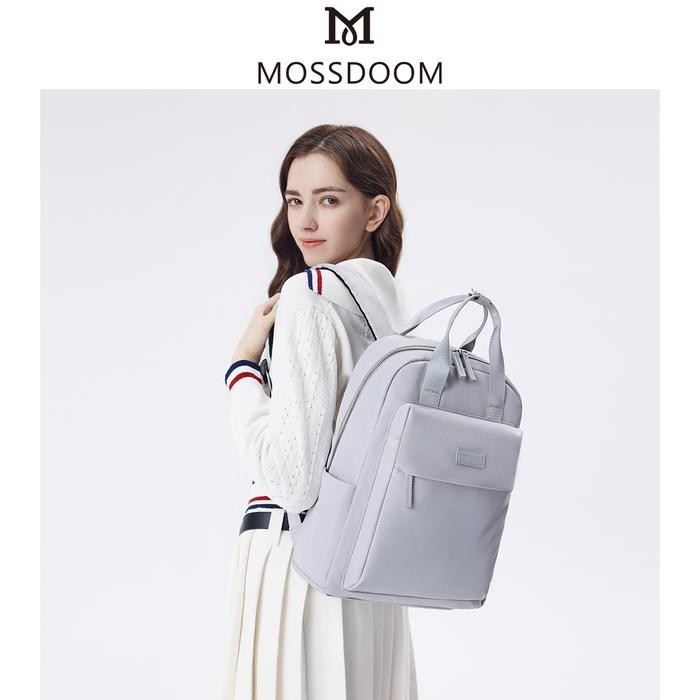 TERLARIS MOSSDOOM Tas Ransel Wanita Herve Backpack Tas Laptop Tahan Tas Sekolah Wanita Tas Ransel