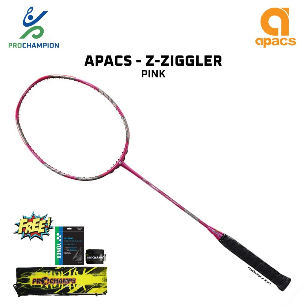 New  Raket Badminton Apacs Z ZIGGLER Pink