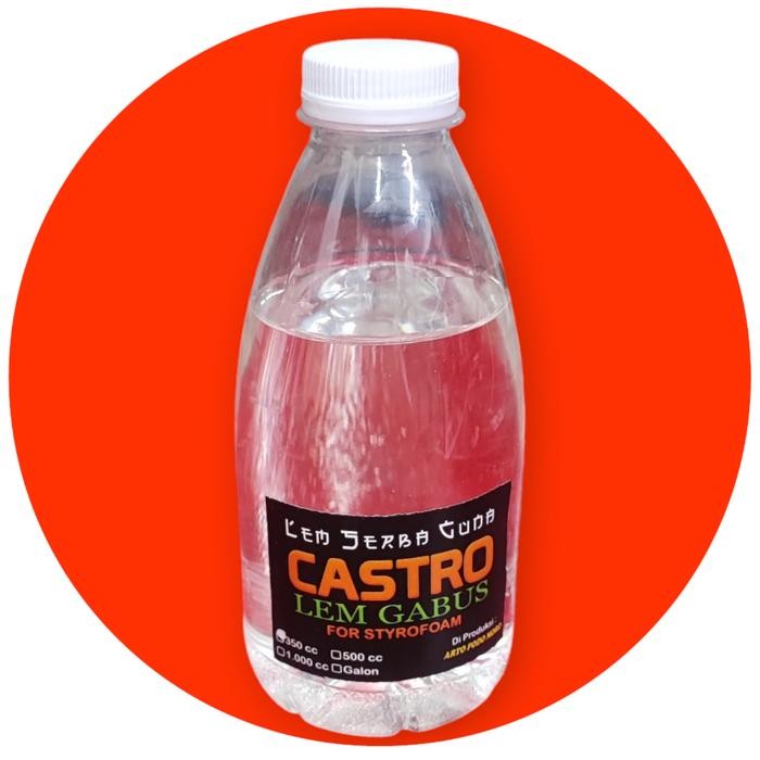

hanya disini] lem gabus Castro 350cc / lem Styrofoam Castro 350cc