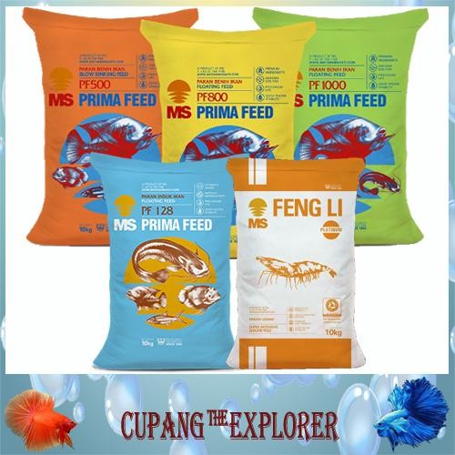 Pawretty- Pelet Pakan Ikan MS : PF 500, PF 800, PF 1000 (1 karung = 10kg)