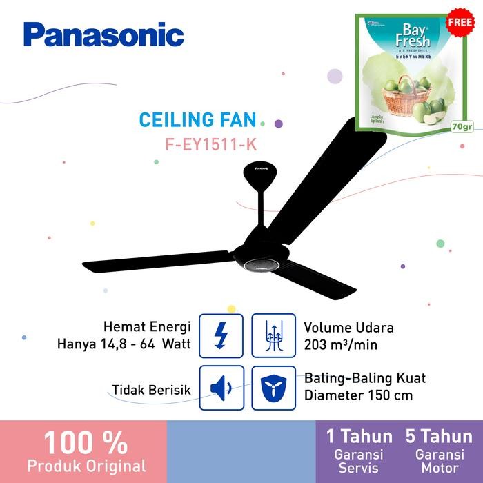 PANASONIC F-EY1511-K - CEILING FAN (HITAM)