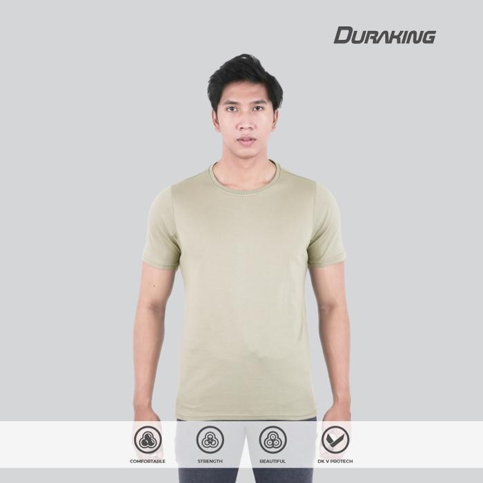 DURAKING KAOS 100 PERSEN SUPIMA COTTON DAILY WEAR - O NECK BASIC KAIN KATUN LEMBUT POLOS PRIA NYAMAN