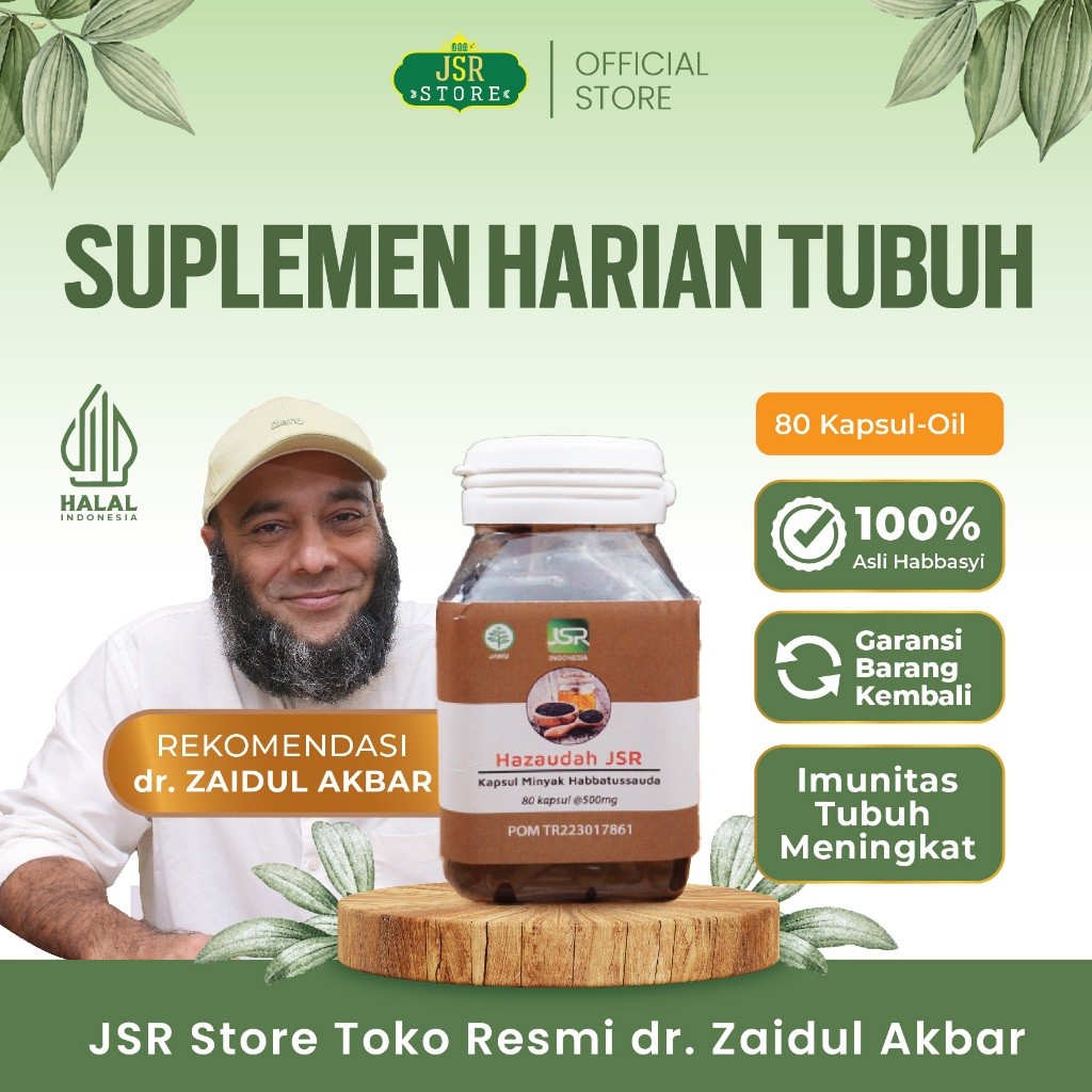 Habbatussauda Oil JSR Rekomendasi dr Zaidul Akbar - 80 Kapsul
