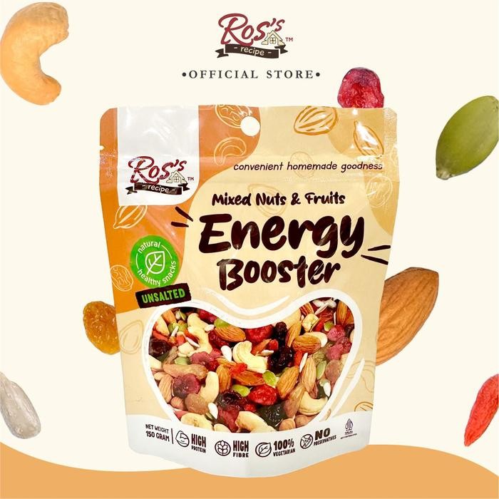 

Ros Recipe Mix Nuts & Fruits 150gr - Trail Mix Premium - Panggang - Oven