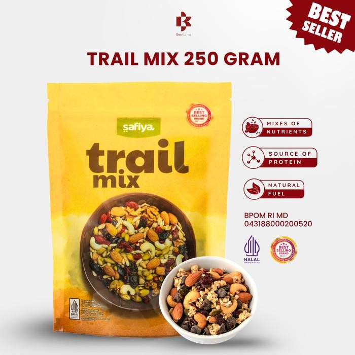 

Trail Mix 250 Gram Safiya Food - Granola Oatmeal Sereal