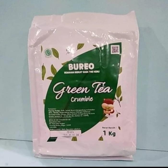 

SALE PROMO BUREO GREENTEA CRUMB 1KG,REMAHAN BISCUIT TANPA CREAM U/ TOPPING READYY