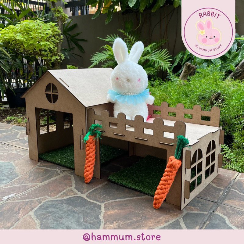 Rumah Kelinci R1 Hideout Kelinci Rumah Kucing Rumah Marmut Kandang Kelinci Mainan Kelinci Dekorasi