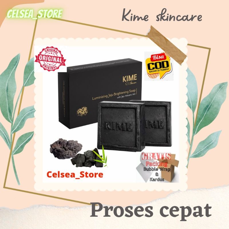 Ready selalu- Ori sabun kimie /kime pencerah & pembersih wajah alami (1 pak isi 2 sabun)