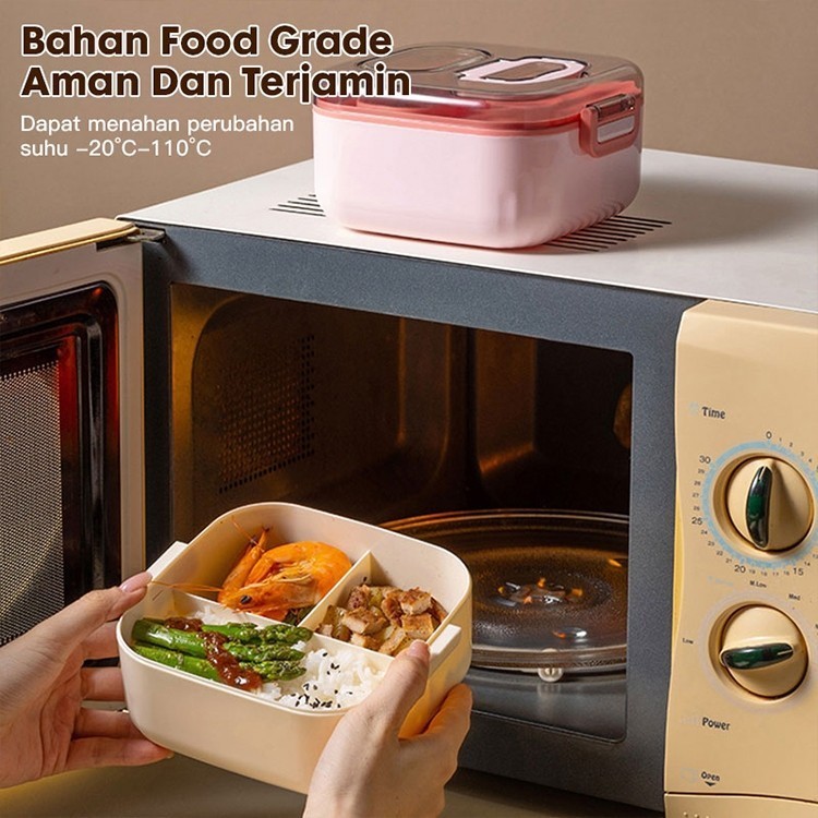 Eatkit 850ml&950ml Bekal Makan Set 2 Layer 3in1 Kotak Makan Set Tempat Bekal Dan Tas Bekal&Cangkir