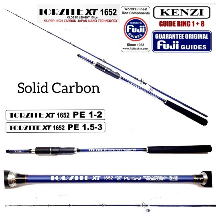 Joran Kenzi Torzite Xt Pe 1.5-3 Fuji Murah 165Cm