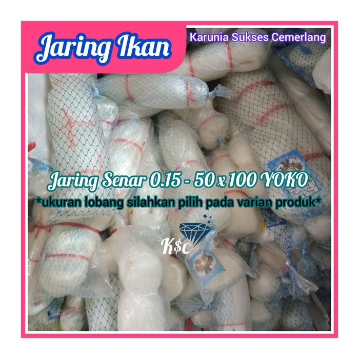 [ REDY ] JARING IKAN / JARING SENAR 0.15 - 50x100 YOKO