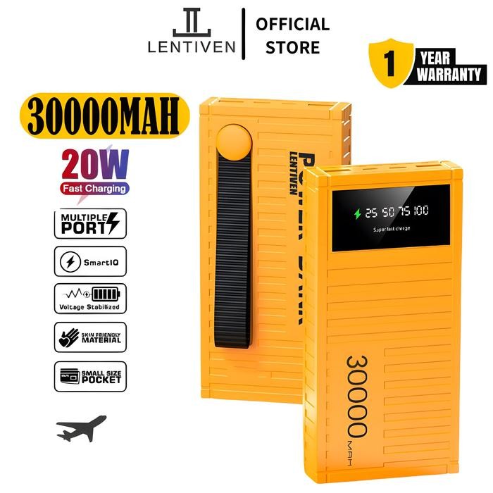 LENTIVEN Powerbank 30000 mAh Mini with Fast Charging BH73