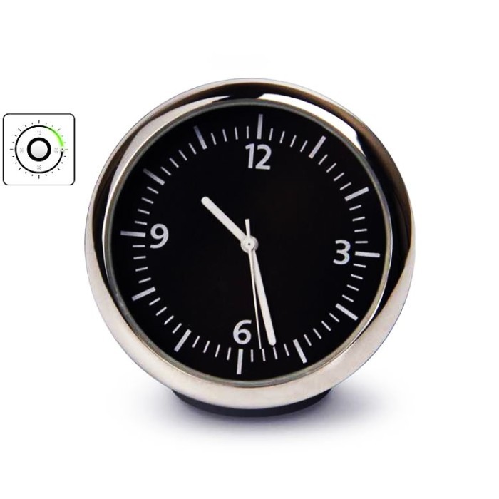 [Expert] Jam Hiasan Kompas Dashboard Dasbor Mobil Tempel Unik Dekorasi Mobil